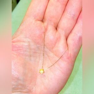 18 / 24 K Gold Star Charm necklace